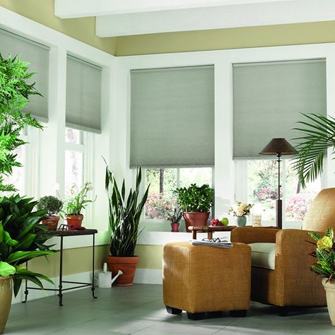 Source: Shade Works Wood Roman Shades, Woven Wood Roman Shades, Cordless Woven Wood Shades, Motorized Window Shades, Sunroom Decor, Motorized Shades, Honeycomb Shades, Woven Wood Shades, Cellular Shades