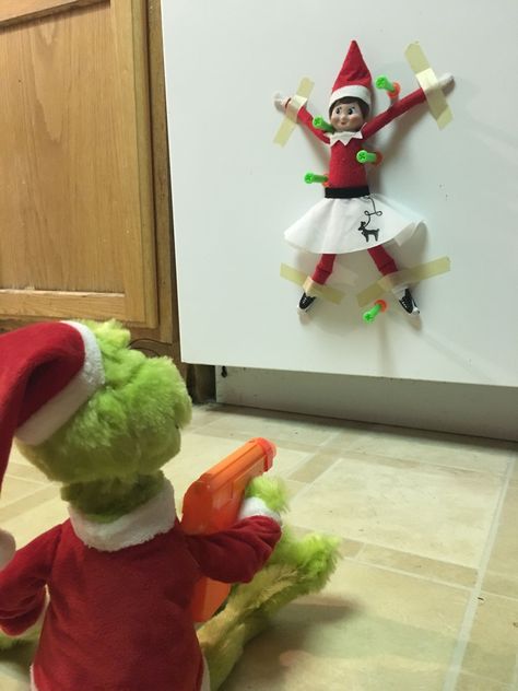 Elf on the shelf, elf on the shelf ideas, elf, new elf on the shelf ideas, Christmas fun, creative elf on the shelf, grinch Creative Elf On The Shelf Ideas Funny, The Grinch And Elf On The Shelf, Elf On A Shelf Grinch Ideas, Black Elf On The Shelf Ideas, Elf And The Grinch, Black Elf On The Shelf, Grinch And Elf On The Shelf Funny, Grinch With Elf On The Shelf, Crazy Elf On The Shelf Ideas Creative