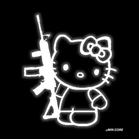 Hello kitty y2k Black Background, Hello Kitty, Kitty, White, Black