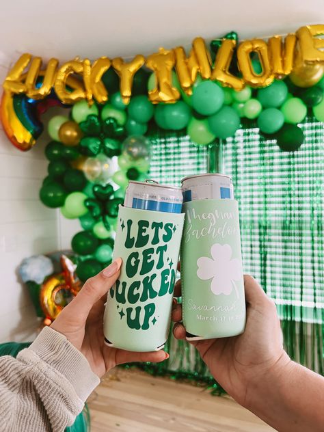 St Paddy’s Day Bachelorette, At Patrick’s Day Bachelorette, St Paddys Bachelorette Party, Irish Hen Party Ideas, St Patricks Day Themed Bachelorette Party, Bachelorette Party Green Theme, St Patricks Bachelorette Party Ideas, Lucky Bachelorette Party, Irish Bachelorette Party