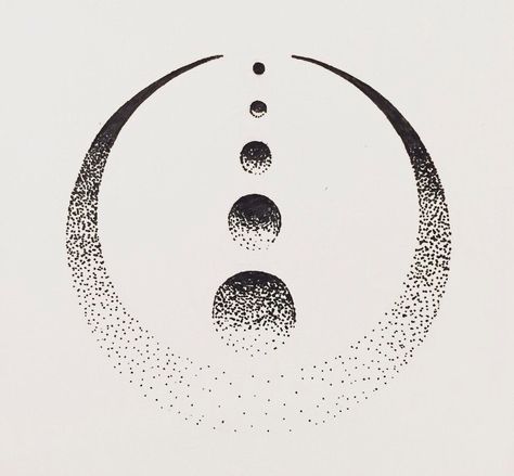 Crescent and moons Crescent Moon Aesthetic, Micro Tattoo, Crescent Moon Tattoo, Moon Eclipse, Stippling, Moon Tattoo, Shoulder Tattoo, Half Moon, Cute Tattoos