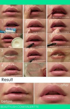 Makeup. Big pouty lips Rich Ridges Lips, Refreshing Makeup Look, Branding Styles, Makeup Bibir, Diy Lip Plumper, Balzam Na Pery, Cool Makeup, Diy Deodorant, Make Up Tutorials