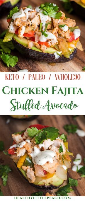 These Chicken Fajita Stuffed Avocados are the perfect weeknight dinner for busy life. They are Whole30, Paleo and Keto compliant. #keto #ketorecipes #whole30 @whole30recipes #paleo #paleorecipes #avocado #stuffed avocado Healthy Fajitas, Avocado Stuffed, Stuffed Avocados, Stuffed Avocado, Chicken Fajita, Diet For Beginners, Stuffed Avocado Healthy, Paleo Whole 30, Paleo Dinner