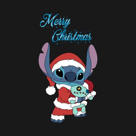 Merry Christmas Stitch, Iphone Wallpaper Disney, Stitch Wallpapers, Stitch Merchandise, Taustakuva Iphone Disney, Christmas Stitch, Cartoon Stitch, Wallpaper Natal, Lilo And Stitch Quotes