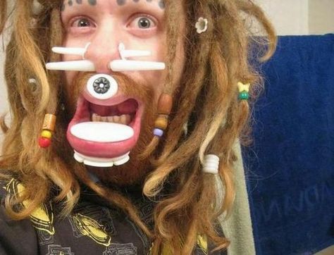 OUCH Best Funny Photos, Unusual Things, Body Modifications, Crazy People, Body Mods, Johnny Depp, Body Painting, The Ordinary, Body Art