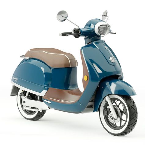 Kumpan 1954 Ri - Two seater electric scooter comes with three batteries | Steemhunt Cool Scooters, Harley Davidson Electric Motorcycle, Electric Vespa, Vespa Motor Scooters, Gas Powered Scooters, Electric Moped Scooter, Vespa Illustration, 50cc Scooter, Vespa Bike