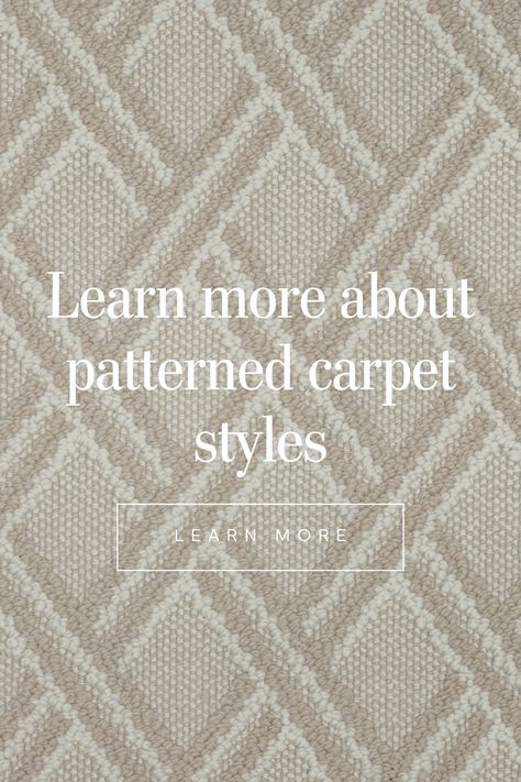 Want to learn more about styling a patterned carpet? Take a glance at our lookbook... Patterned Bedroom Carpet, Patterned Carpet Wall To Wall, Patterned Carpet Bedroom, Patterned Carpet Living Room, Popular Carpet Choices 2023, Living Room Carpet Ideas Wall To Wall, 2023 Carpet Trends For Home, Carpet Trends 2023 Bedroom, Carpet Ideas Living Room Modern