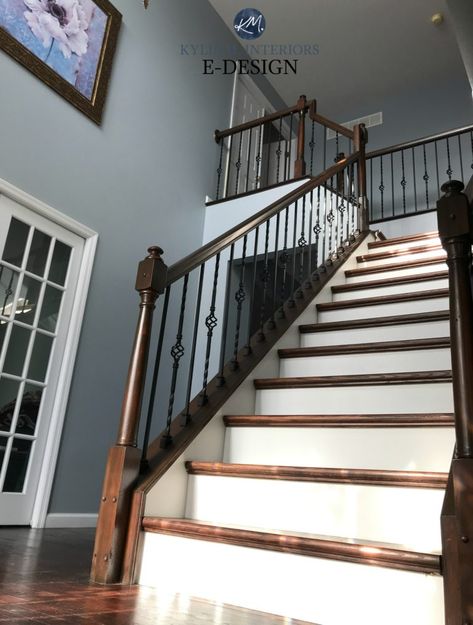 Gray Paint Colors Sherwin Williams, Best Blue Paint Colors, Warm Grey Paint Colors, Blue Gray Bedroom, Blue Gray Paint Colors, Dark Paint Colors, Blue Gray Paint, Blue Living Room Decor, Living Room Decor Gray