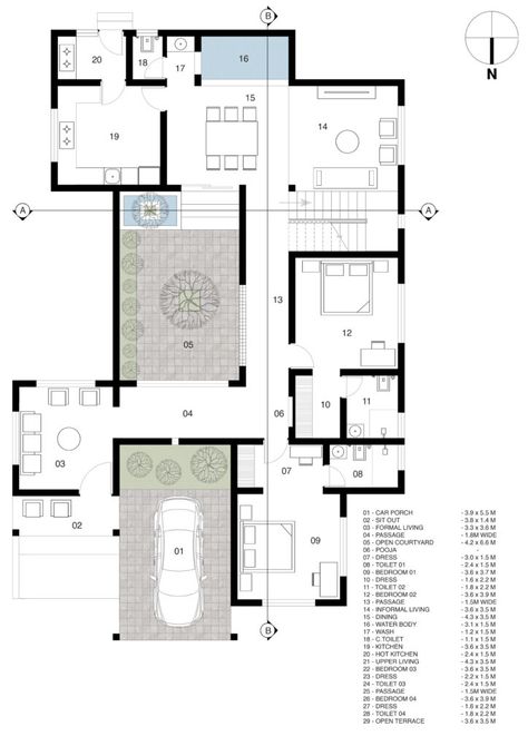 Residence Plan Architecture Design, Architectural Drawings Plan, Residence Plan Architecture, 40x60 House Plan, Home Layout Plans, I2a Architects, House Plans Sketch, View House Plans, Residence Plan