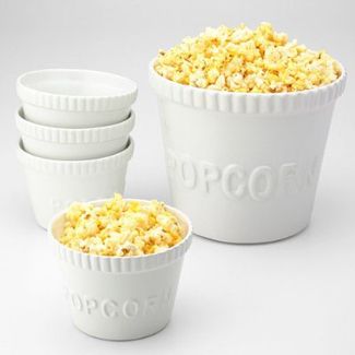 Popcorn Set....  target.com $29.99 Popcorn Bowls, Popcorn Containers, Your Next Movie, Chip And Dip Sets, Popcorn Bowl, Homemade Snacks, Minimalist Decor, Better Homes And Gardens, Better Homes