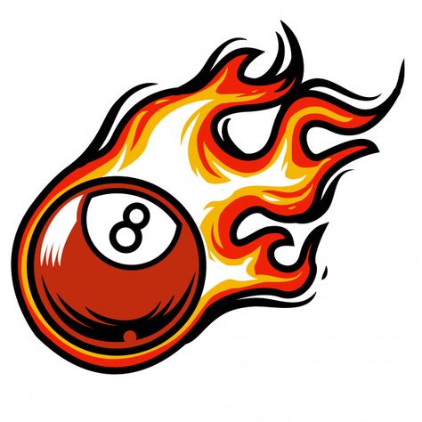 Flaming 8 Ball, Me Logo Design, Chest Tattoo Stencils, Flames Design, Billiards Game, Trill Art, Flame Tattoos, Flame Art, Fire Image