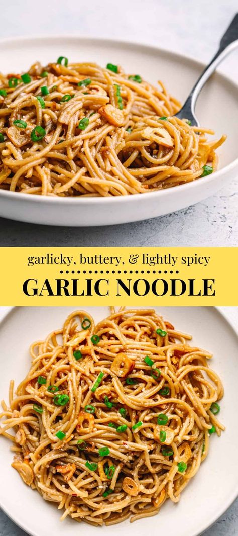 Argentinian Asado, Garlic Noodle, Chilli Garlic Noodles, Garlic Noodles Recipe, Asian Noodle Recipes, Noodle Recipes Easy, Garlic Noodles, Noodles Recipe, Think Food