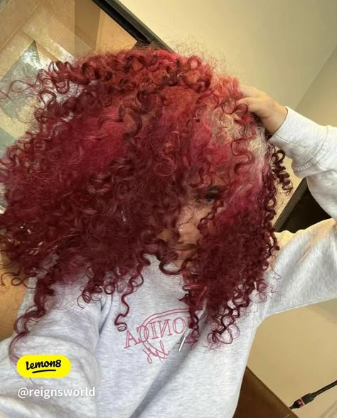 NATURAL HAIR COLOR INSPO🩷 | Gallery posted by Reign’s World | Lemon8 Curly Dyed Hair Natural Curls, Dyed Curly Hair, Girl Hair Colors, Peekaboo Hair, Red Curly Hair, Cute Hair Colors, Dyed Hair Inspiration, Colored Curly Hair, Dyed Natural Hair