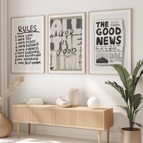 Modern Christian Art, Aesthetic Christian, Fruit Of The Spirit, Scripture Art, Art Bundle, Apartment Room, Christian Wall Art, Christian Art, My New Room