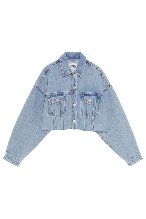 Denim Jacket Dress, Zara Denim Jacket, Kawaii Clothes Goth, Outfit Zara, Denim Jacket Outfit, Crop Jean Jacket, Jean Jacket Women, Emily In Paris, Cropped Denim Jacket