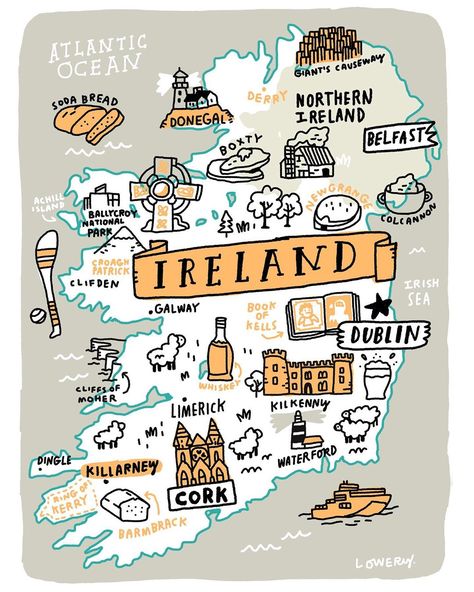 Mike Lowery on Instagram: “We are headed to Ireland soon (with @katrinwiehle and the kids ) and I started sketching out a little map. It’s the first time we’ve been,…” Clifden Ireland, Mike Lowery, Ireland With Kids, Ireland Places To Visit, Ireland Bucket List, Map Illustrations, Ireland Map, Posca Pens, Donegal Ireland