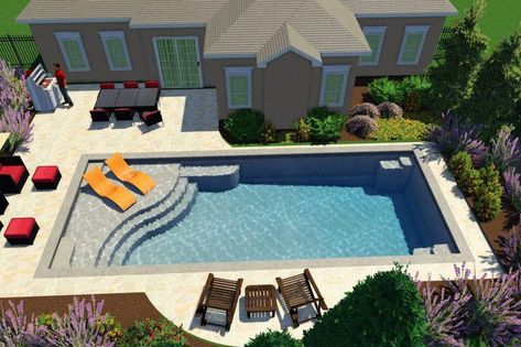 Piscina Diy, Kleiner Pool Design, Garden Design Ideas On A Budget, Pool And Patio, Moderne Pools, Simple Pool, Living Pool, Pools Backyard Inground, Small Swimming Pools