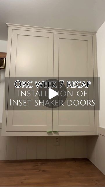 Natalie Park | DIY, Builds & Design on Instagram: "The moment we’ve been waiting for… drum roll please… 🥁 All the inset shaker cabinet doors I made are installed and SO PERFECT I could cry happy tears 😭😍 I’ve made my fair share of shaker doors, but making them inset (vs overlay) called for a lot of precision. This was also my very first time installing inset doors with these hinges, so I didn’t know what I was doing TBH. Bur I figured it out and did it! That’s the beauty of DIY and doing new projects - you continue to learn as you go! Anyways, this past week of the @oneroomchallenge has been a very busy one as I continued to go down my punch list and get as much of the laundry room done as I could since there’s essentially just one more week left! Besides installing these inset doors, I Inset Cabinets Vs Overlay, Cabinet Installation Diy, Vs Overlay, Diy Shaker Door, Inset Kitchen Cabinets, Inset Cabinet Doors, Cabinet Door Designs, Shaker Cabinet Doors, Diy Cabinet Doors