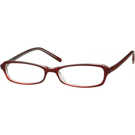 A plastic full-rim frame....Price - $19.00 Oval Glasses, Oval Eyeglasses, Red Glasses, Zenni Optical, New Glasses, Glasses Online, Old Money, Spectacles, Eyeglasses Frames