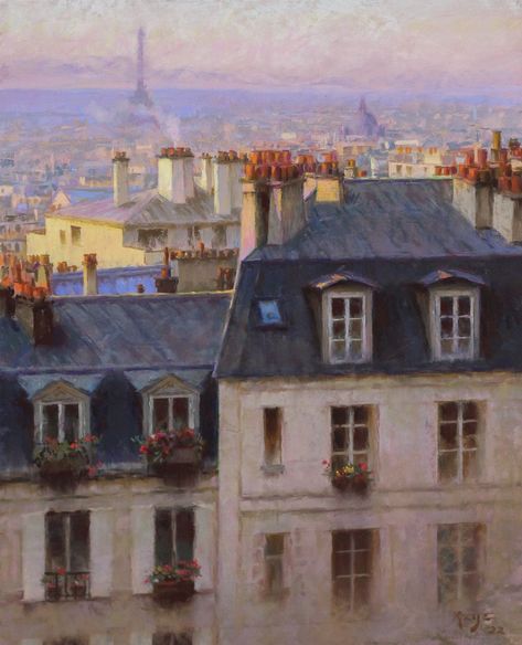 Ephemeral — DANIEL KEYS FINE ART Daniel Keys Paintings, Daniel Keys, Paris Oil Painting, Paris Paintings, City Paintings, Architecture Paintings, Kunst Inspo, Pretty Paintings, Write Poetry