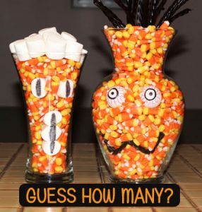 Halloween Guessing Game, Teen Halloween Party Games, Halloween Games For Teens, Teen Halloween Party, Fun Halloween Party Games, Candy Guessing Game, Halloween Office, Teen Halloween, Halloween Bingo