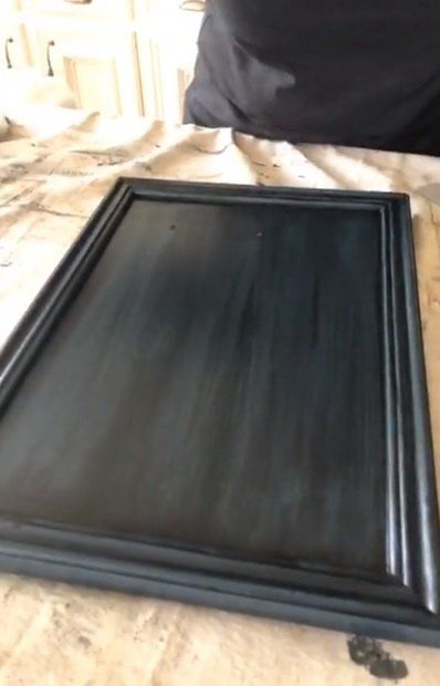 Modern Farmhouse Bathroom Cabinets, How To Glaze Kitchen Cabinets, Black Glazed Furniture, Black Glazed Cabinets, Redoing Cabinets, Graywash Furniture, Black Stained Kitchen Cabinets, Blend Painting, Cabinet Glazing