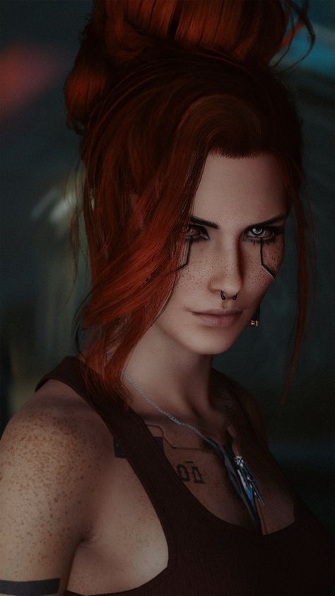 Red Hair Cyberpunk, Redhead Cyberpunk, Cyberpunk Redhead, Cyberpunk Red, Red Hair Green Eyes, The Wolf Among Us, Space Story, Gas Mask Girl, Cyberpunk Girl