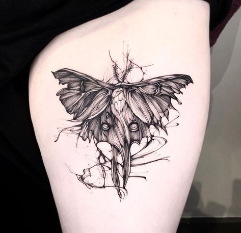 Faerie Tattoo, Moth Tattoo Design, Goth Tattoo, Witch Tattoo, Moth Tattoo, Cute Little Tattoos, Sternum Tattoo, Tattoo Cover-up, Dope Tattoos