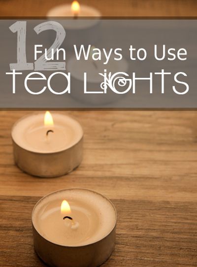 12 Fun Ways to Use Tea Lights List Of Lists, Tea Diy, Tea Candles, Candles Crafts, Deco Table, Tealight Candle Holders, Projects Ideas, Candle Lanterns, Urban Jungle