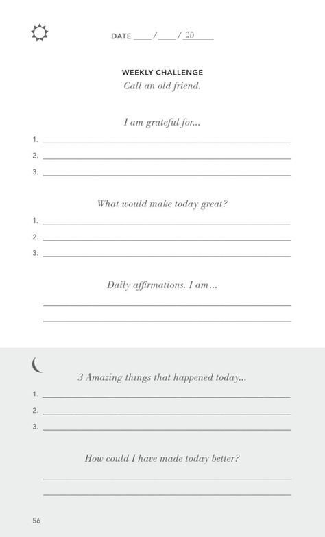 5 Minutes Journal, Five Minute Journal, Morning Journal Prompts, Make Today Great, Morning Journal, Gratitude Journal Prompts, Daily Journal Prompts, Vie Motivation, Journal Writing Prompts