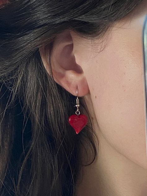 #earings #jewelry #heart #aesthetic Heart Earrings Aesthetic, We Heart It Aesthetic, It Aesthetic, Heart Aesthetic, Earrings Aesthetic, Jewelry Heart, Hearts Girl, Heart Earrings, We Heart It