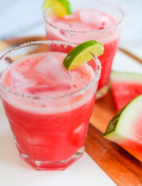 Watermelon Margarita Mocktails | The Pioneer Woman Watermelon Mocktail Recipe, Super Bowl Drinks, Watermelon Recipes Drinks, Watermelon Drinks, Quick Foods, Mocktail Drinks, Easy Margarita, Watermelon Drink, Specialty Drinks