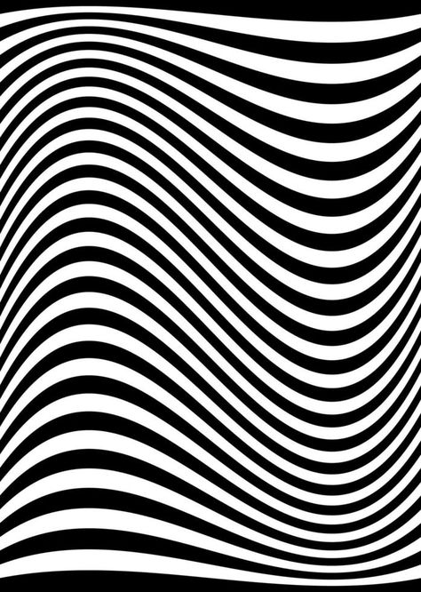 Black wavy stripes banner. Psychedelic Africa zebra lines. Abstract pattern. Texture with wavy stripy curves. Optical art background. Wave black and white design, Vector illustration hypnotic template Wavy Lines Pattern Design, Wavy Abstract Art, Curved Lines Pattern Design, Zebra Stripes Pattern, Black And White Waves, Patterns Black And White, Line Design Pattern, Wave Texture, Wave Illustration