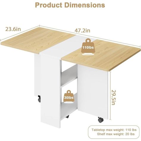 Fold down table