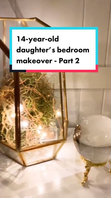 Part 2 of my 14-year-old daughter’s bedroom makeover! #shelfie #bookshelf #teenroomdecor #learnontik Natural Bedroom, Vanity Shelves, Teen Room Decor, Teen Room, Cool Diy Projects, Room Decor Bedroom, Bedroom Makeover, Girls Bedroom, Fun Diys