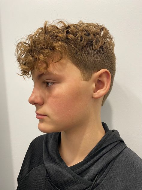 Teen boy hairstyle perm Top Perms For Boys, Perms On Boys, Perm On Boys Hair, Boys With Permed Hair, Teen Boy Wavy Haircut, Boys Permed Hair Long, Mens Permed Hair, Boys Hair Permed On Top, Curly Teen Boy Hair