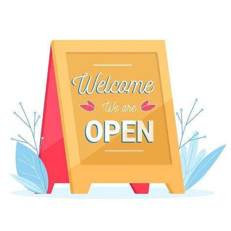 Business Sign Design, We Are Open Sign, Logo Online Shop, Online Shopping Quotes, Baby Spa, Welcome Post, Open Sign, Small Business Quotes, Congratulations And Best Wishes