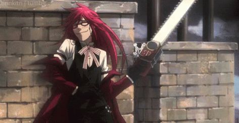 Grell Sutcliff GIF - Grell Sutcliff BlackButler - Discover & Share GIFs Grell Sutcliff Gif, Black Butler Funny, Black Butler Grell, Tenor Gif, Grell Sutcliff, Wifey Material, Haters Gonna Hate, Black Butler Anime, Black Butler Kuroshitsuji