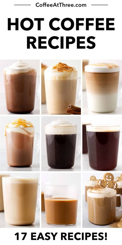 It’s easier than you think to make a great cup of hot coffee at home. From simple coffee drinks to Starbucks copycats, these recipes are the perfect, energizing way to start the day. #coffeerecipes #starbuckscopycat #coffeedrinks #espressodrinks #nespresso How To Make Best Coffee, Hot Coffee Nespresso, Coffee Pot Recipes, Easy Hot Coffee Drinks Recipes At Home, Regular Coffee Recipes, Hot Coffee Recipes At Home Keurig, Coffe Recipes Ideas Simple, Hot Instant Coffee Recipes, Coffee Recipes Keurig