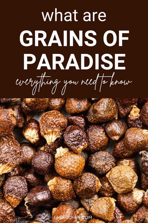 Grains of Paradise 101: Nutrition, Benefits, How To Use, Buy, Store | Grains of Paradise: A Complete Guide - Fas Kitchen Grains Food, Grains Of Paradise, Sprouted Grains, Spice Mix Recipes, Kitchen Games, Mix Recipes, Spice Mix, Grain Foods, Spices And Herbs