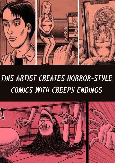 Creepy Art Style, Horror Comic Art, Spooky Drawings, Creepy Artwork, Halloween Comics, Comics With Unexpected Endings, Scary Comics, Horror Vibes, Witty Comics