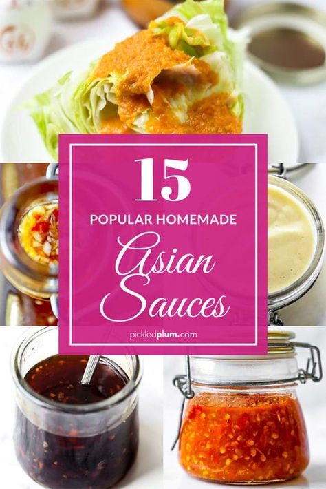 15 Popular Homemade Asian Sauces - Pickled Plum Food And Drinks Asian Sauce For Rice, Homemade Asian Sauce, Zucchini Crisp, Asian Sauce Recipes, Asian Dipping Sauce, Asian Sauces, Braised Chicken Breast, Japanese Sauce, Tonkatsu Sauce