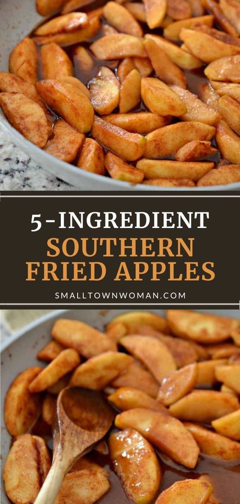 Pan Fried Apples Easy, Apple Sides For Pork, Thanksgiving Apple Side Dishes, Best Side Dishes For Pork Chops, Fried Pork Chop Meals Sides, Smoked Ham Sides, Pork Side Dishes Ideas, Southern Home Cooking, Sides To Go With Pork Chops