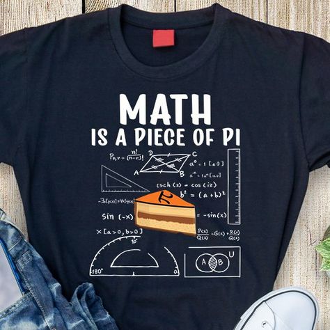 Math Classroom Elementary, Pie Math, Math Tshirts, Math Classroom Posters, Nerdy Style, Math Club, Math Major, Pi Day Shirts, Maths Day