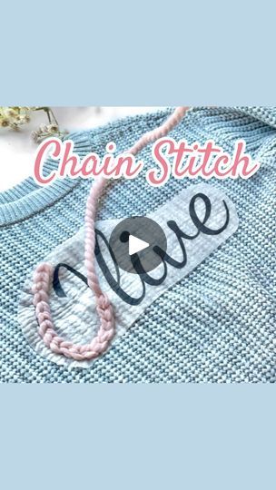 32K views · 1K reactions | ✨Chain Stitch✨ for DIY Name Sweaters. This is by far the most popular stitch used for sweaters. Let me know what else you guys want to see a tutorial on for name sweaters!🫶🏼 #namesweaters #namesweater #babysweater #handembroidery #embroiderytutorial #embroidery #embroiderysweater #babyembroidery #yarncrafts #momcrafts #babygifts #2024hobbies | Stitchin With Samantha | Embroidery Art & Patterns | Taylor Swift · invisible string Crafts 2024, Sweater Tutorial, Invisible String, Bulky Sweaters, Chain Stitch Embroidery, Stitch Clothes, Name Embroidery, Embroidery Sweater, Hand Embroidery Projects