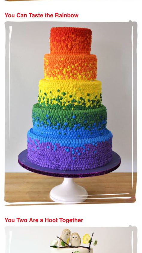 Rainbow cake red orange yellow green blue purple  cake birthdays Charm City Cakes, Duff Goldman, Purple Cakes Birthday, Rainbow Board, Buttercream Cake Designs, Rainbow Birthday Cake, Charm City, Purple Cakes, Green Cake