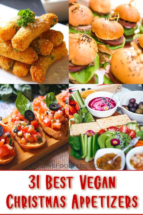 Vegan Christmas Appetizers Vegan Christmas Appetizers, Gluten Free Christmas Appetizers, Vegan Finger Food, Christmas Appetizer Recipes, Vegan Stuffed Mushrooms, Winter Appetizers, Best Christmas Appetizers, Vegan Finger Foods, Vegan Xmas