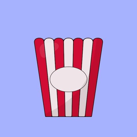 Vector empty popcorn box vector illustra... | Premium Vector #Freepik #vector Popcorn Bucket Template, Popcorn Bucket Drawing, How To Draw Popcorn, Popcorn Icon, Popcorn Vector, Popcorn Box Printable, Popcorn Crafts, Movie Vector, Bucket Drawing