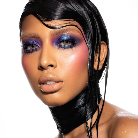 Danessa Myricks Twin Flames, High Fashion Makeup Editorial, Catwalk Makeup, Fashion Editorial Makeup, Danessa Myricks, Makeup Portfolio, High Fashion Makeup, Gloss Makeup, Avant Garde Makeup