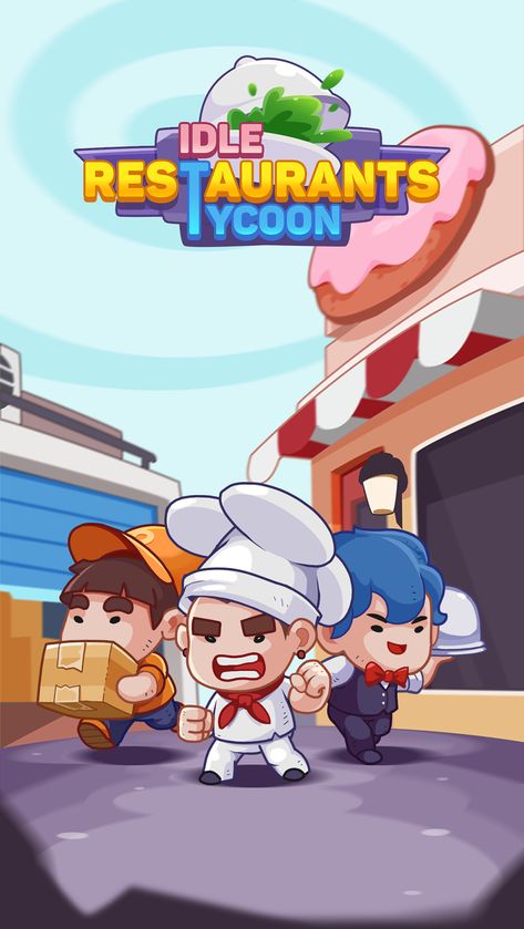 Idle Bakery Tycoon on Behance Game Title Screen, Game Loading, Idle Game, Card Ui, Loading Screen, Future Games, Game Title, Splash Screen, Game Ui Design